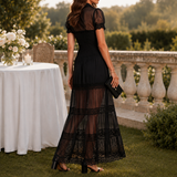 Nerissa Lace Maxi Dress - Lead Alternate View
