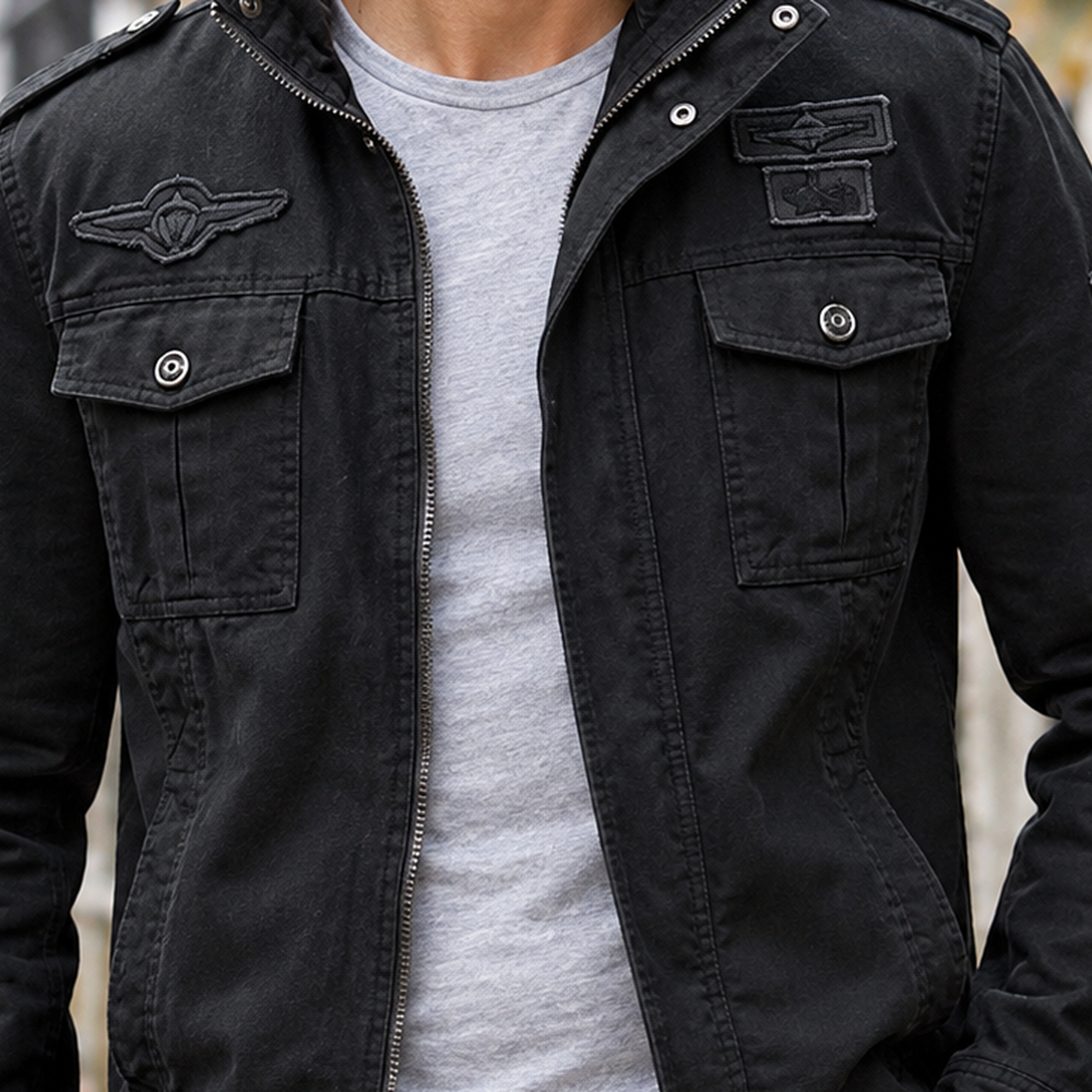 Solomon-Scott Military Jacket - Lead Product Detail