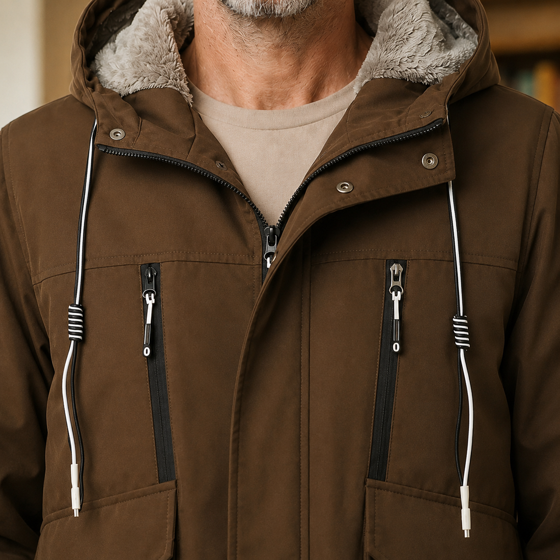 Wesley-Flynn Fleece Lined Jacket - Lead Product Detail