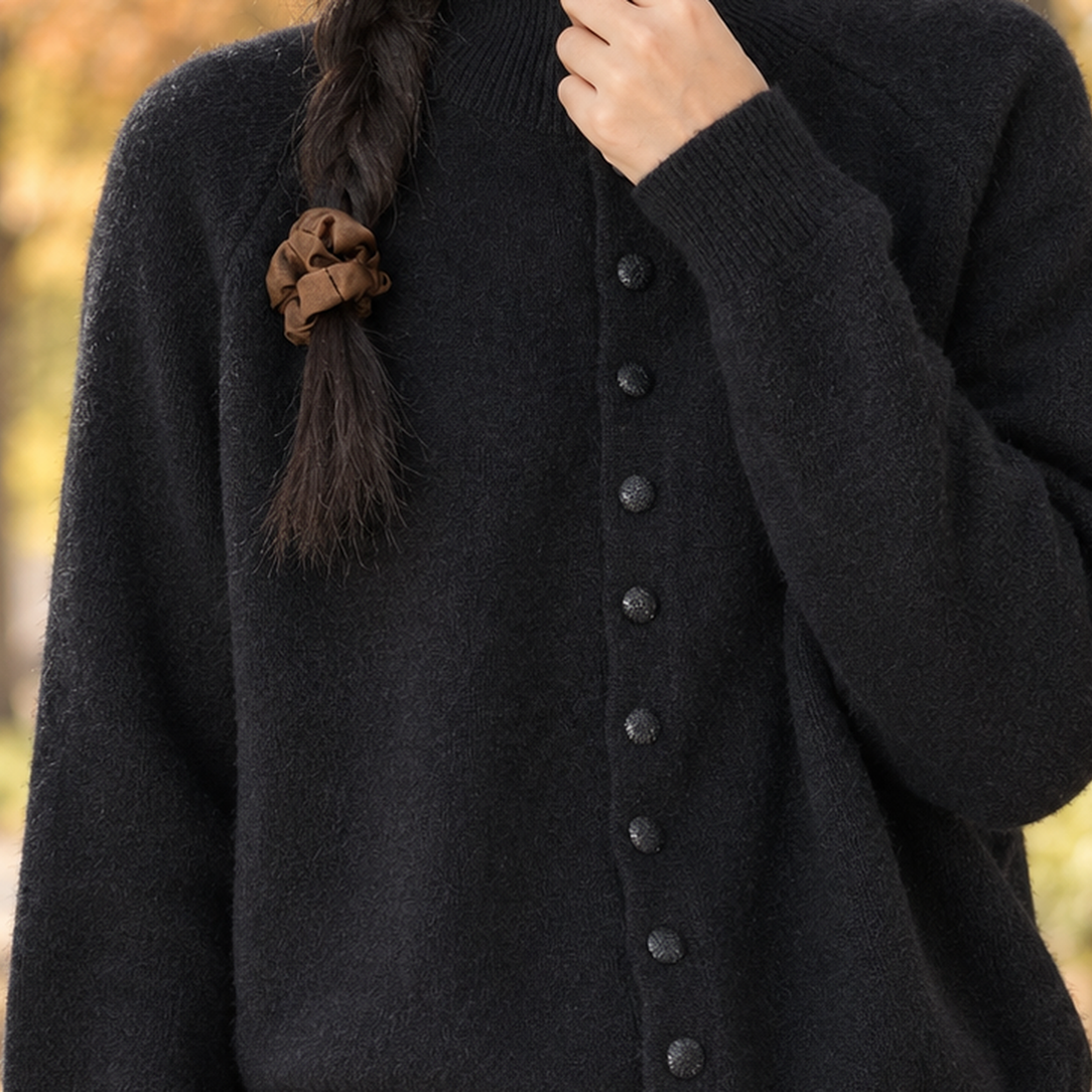 Sarah-Belle High Collar Cardigan - Lead Product Detail