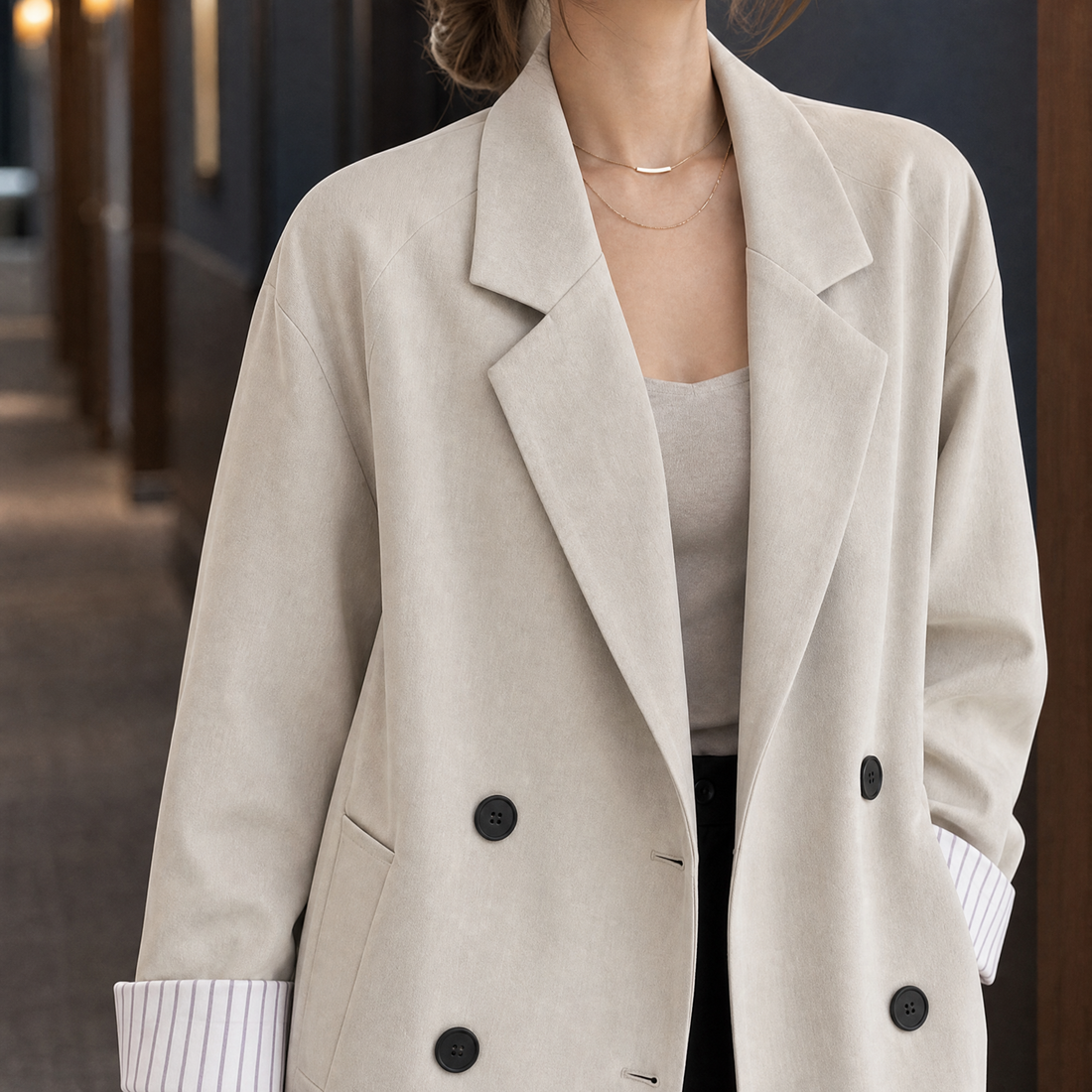 Salome-Grace Relaxed Blazer - Lead Product Detail