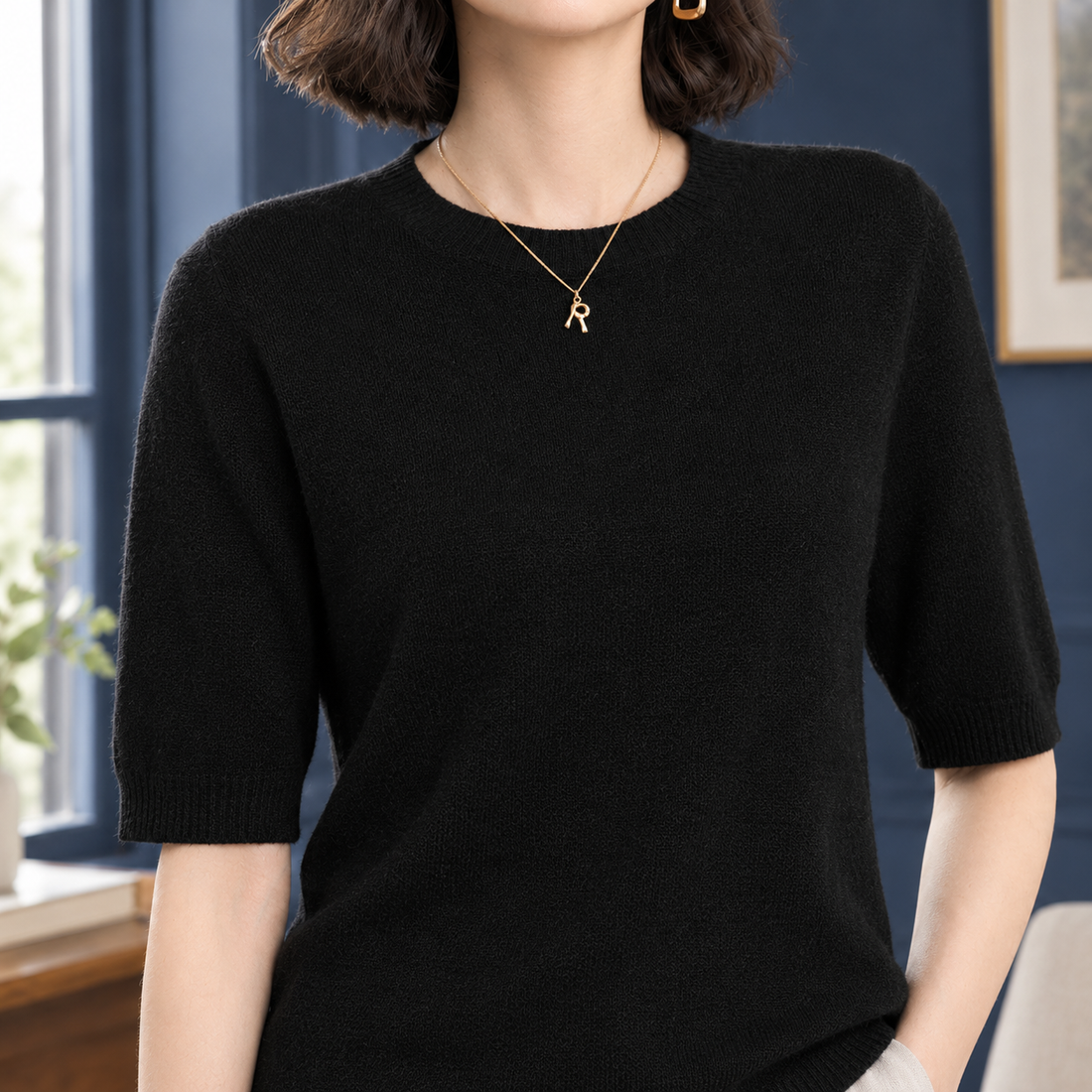 Aubrey-Jane Crew Neck Sweater - Lead Product Detail
