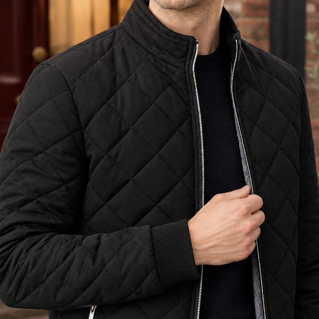 Theodore-Stone Quilted Jacket - Lead Product Detail