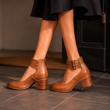 Garda Triple Strap Heels - Lead Alternate View