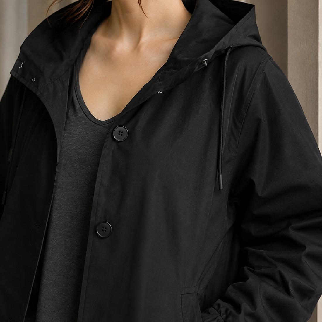 Zelda-Elise Hooded Overcoat - Lead Product Detail
