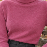 Ameline-Elise Wool Turtleneck Top - Lead Product Detail