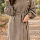 Leonie-Mae Buttoned Sweater Dress - Lead Product Detail