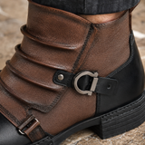 Cecconi Buckle Ankle Boots - Lead Product Detail