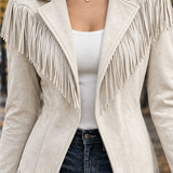Pascaline-Claire Fringe Jacket - Lead Product Detail