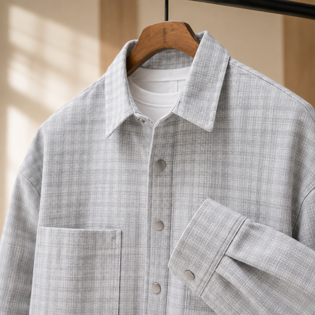 Peregrine Plaid Overshirt - Lead Product Detail