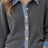 Esther-Belle Denim Cardigan - Lead Product Detail