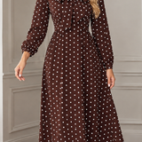 Cleo-Lane Bow Neck Dress - Lead Product Detail