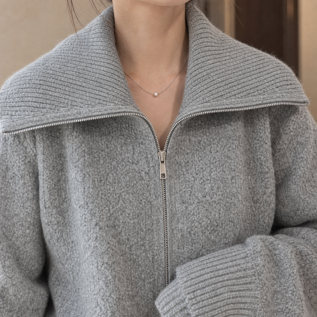 Etta-Rose Zip Sweater - Lead Product Detail