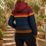 Fenna Retro Stripe Jacket - Lead Alternate View