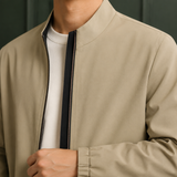 Theodric Stand Collar Jacket - Lead Product Detail