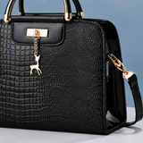 Donatelli Croc Handbag - Lead Product Detail