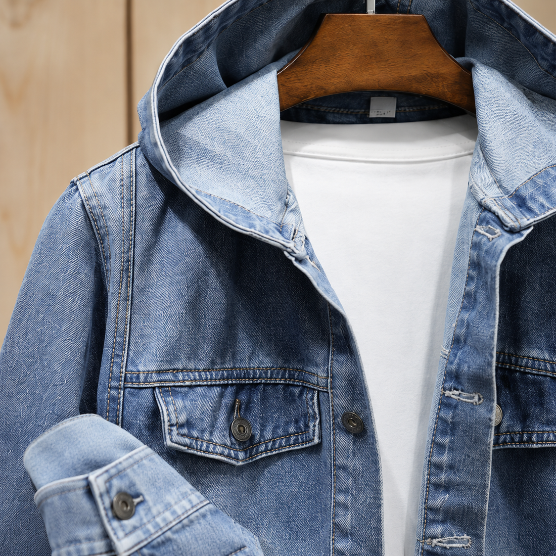 Percival-West Denim Jacket - Lead Product Detail