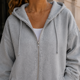 Olympia-Jane Washed Hoodie - Lead Product Detail