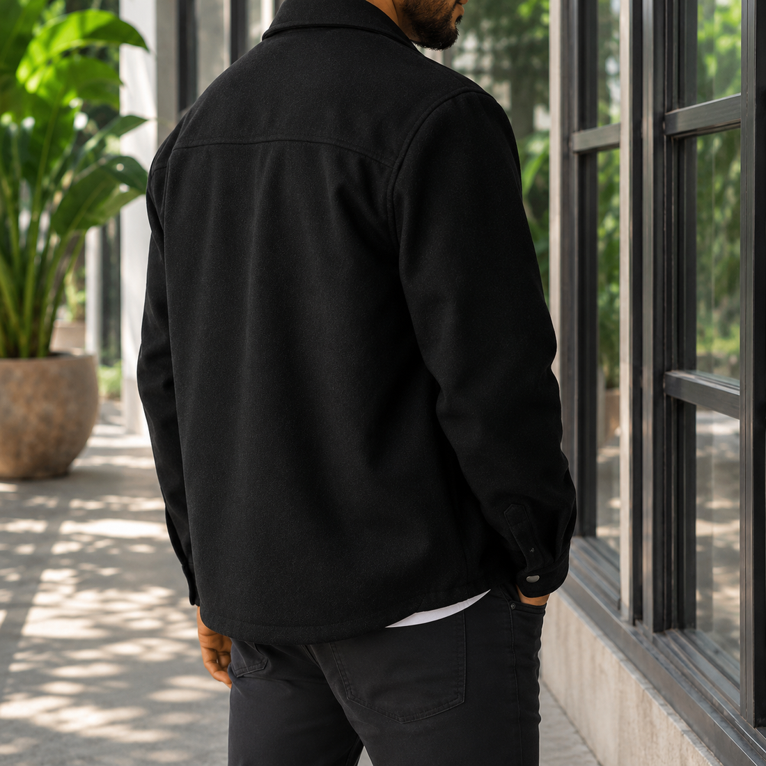 Thaddeus Brushed Jacket - Lead Alternate View