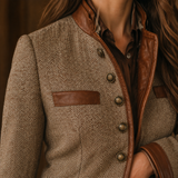 Elowen-Faye Herringbone Jacket - Lead Product Detail