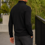 Ignatius Quarter Zip Sweater - Lead Alternate View