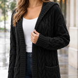 Madeline-Faye Cable Knit Cardigan - Lead Product Detail