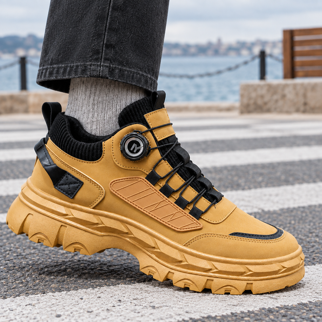 Sarzana Chunky Sneakers - Lead Product Detail