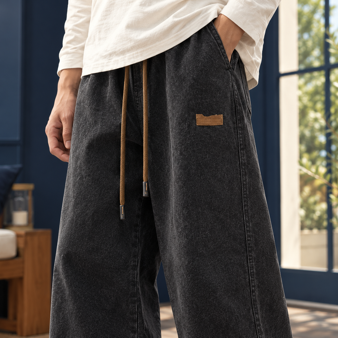 Vidal-West Relaxed Jeans - Lead Product Detail