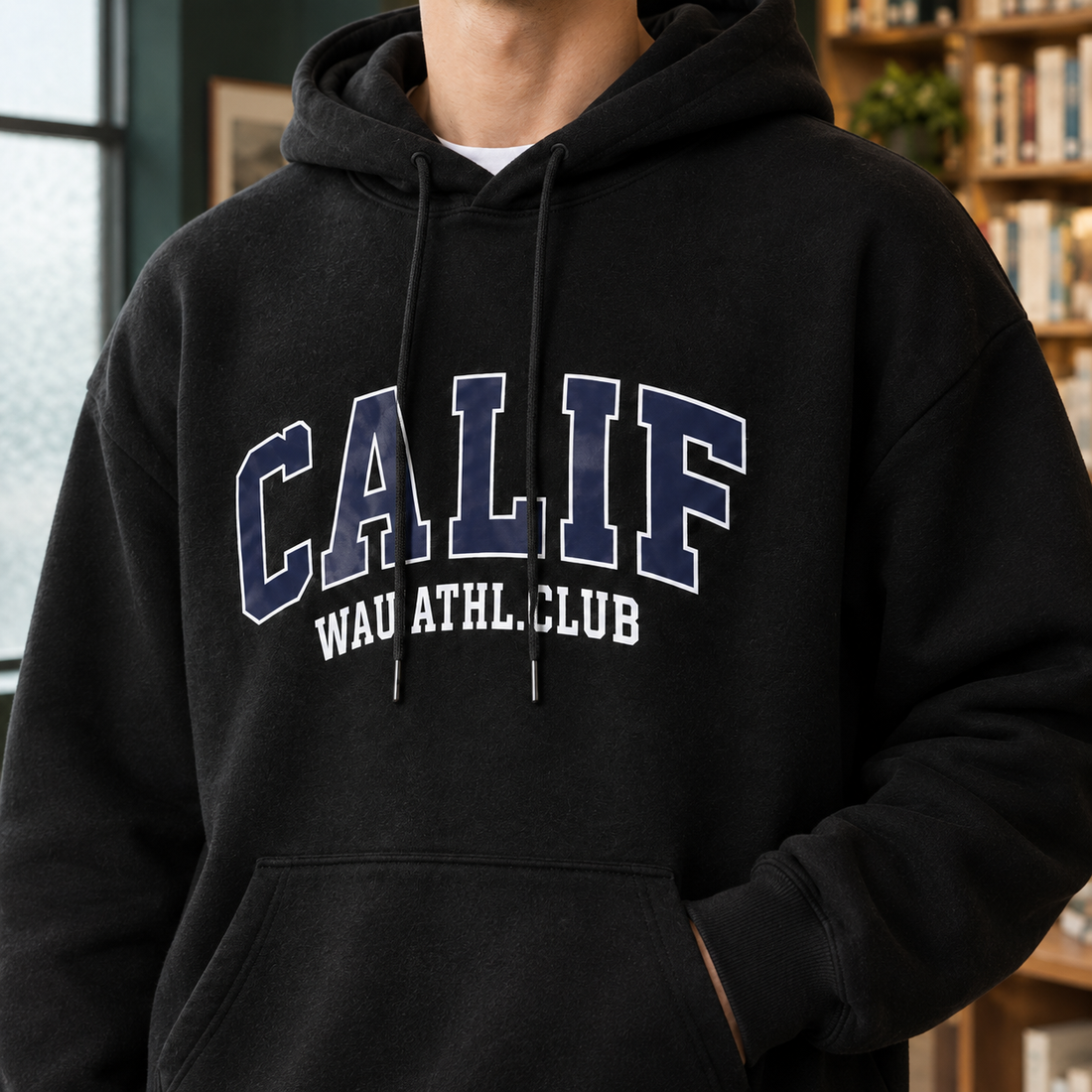 Eamon-Wren Graphic Hoodie - Lead Product Detail