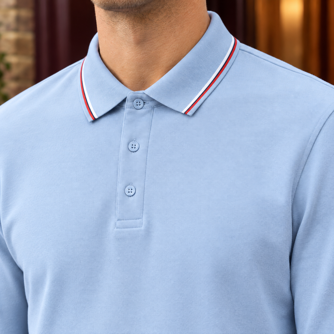 Stanley-Lane Tipped Polo - Lead Product Detail