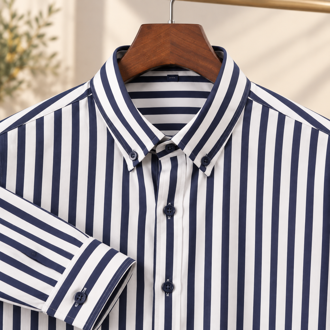 Gregoire Striped Shirt - Lead Product Detail