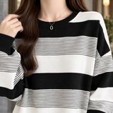Danielle Striped Sweatshirt - Lead Product Detail