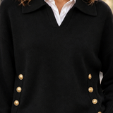 Leila-Louise Collared Sweater - Lead Product Detail