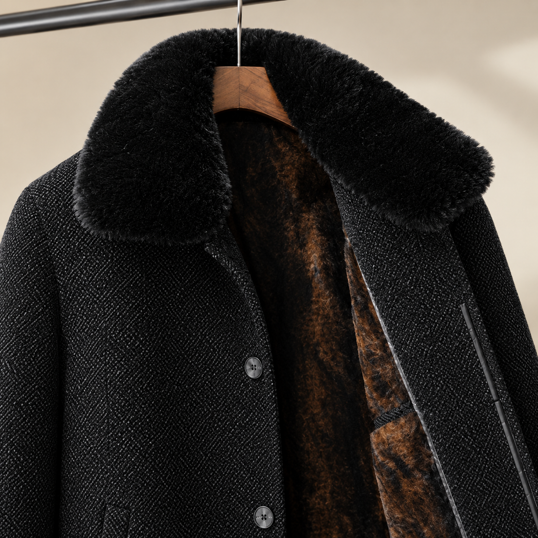 Herbert-York Plush Collar Coat - Lead Product Detail