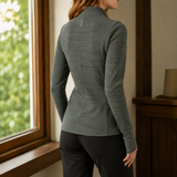 Livia-Skye Mock Neck Sweater - Lead Alternate View