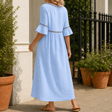 Estella-Rae Eyelet Maxi Dress - Lead Alternate View