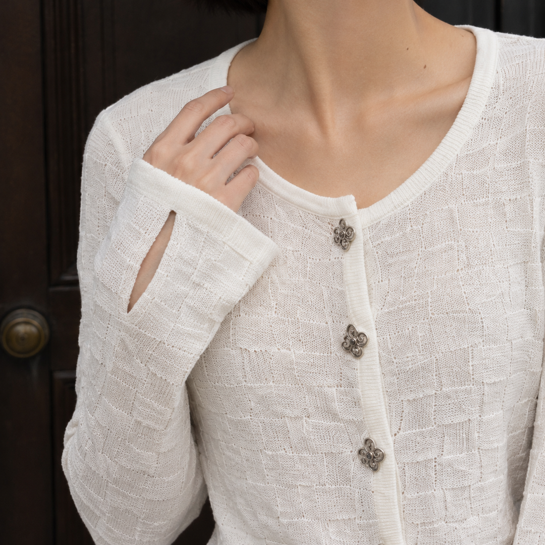 Bethany Textured Cardigan - Lead Product Detail