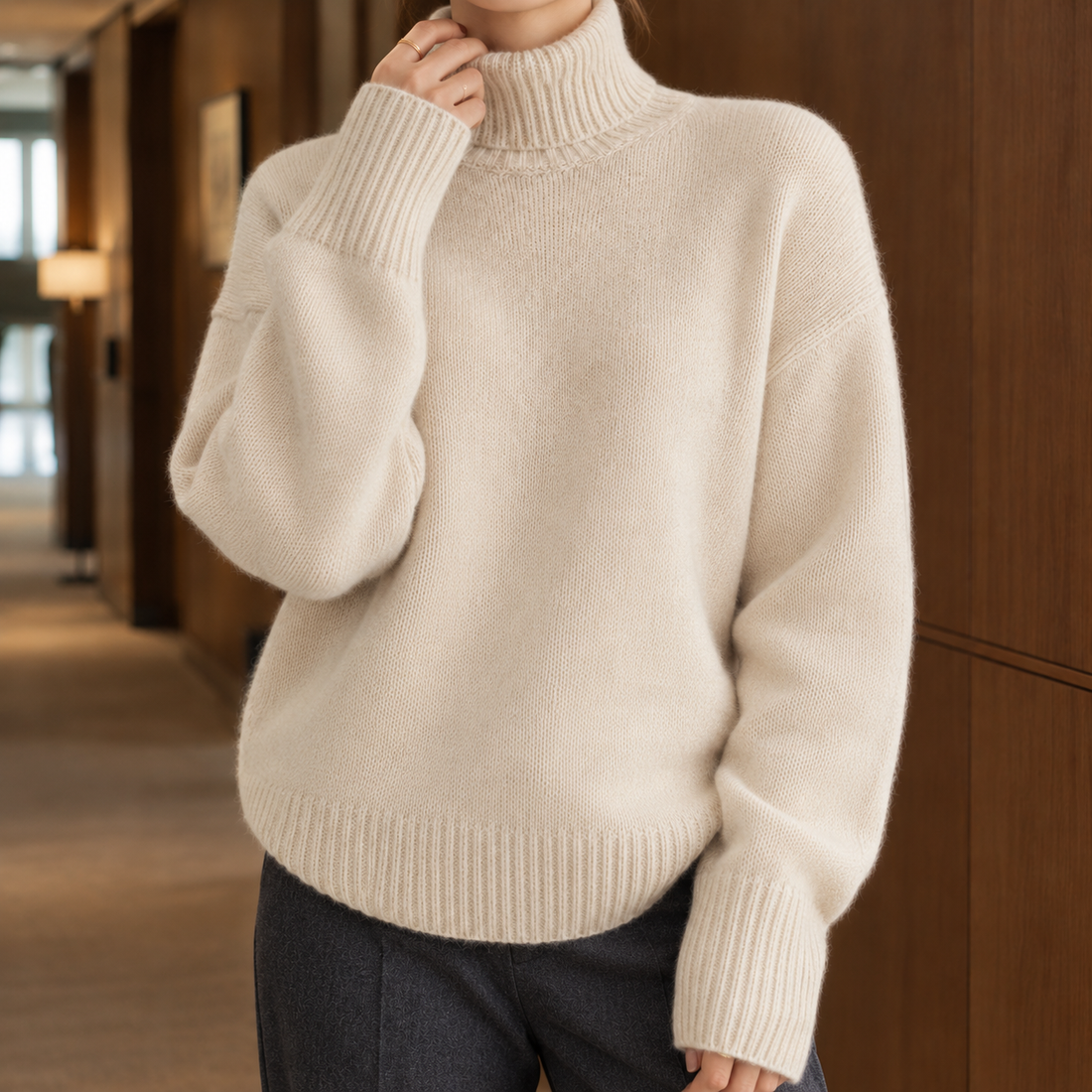 Camille-Kate Turtleneck Sweater - Lead Product Detail