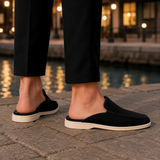 Solari Suede Mule Loafers - Lead Alternate View