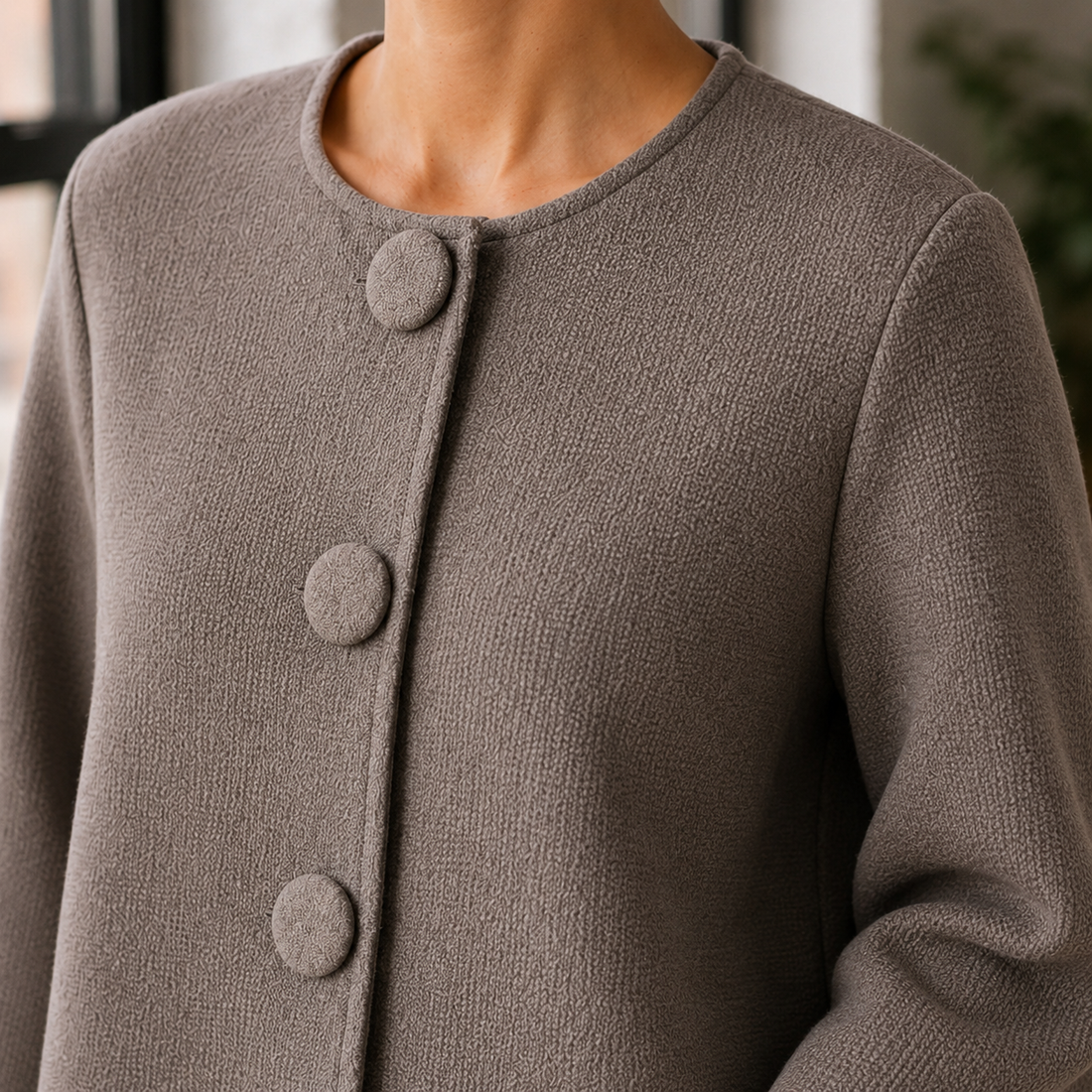 Portia-Marie Fine Knit Jacket - Lead Product Detail