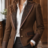 Greta-Mae Herringbone Blazer - Lead Product Detail