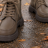 Zamboni-Garda Lace Up Ankle Boots - Lead Product Detail