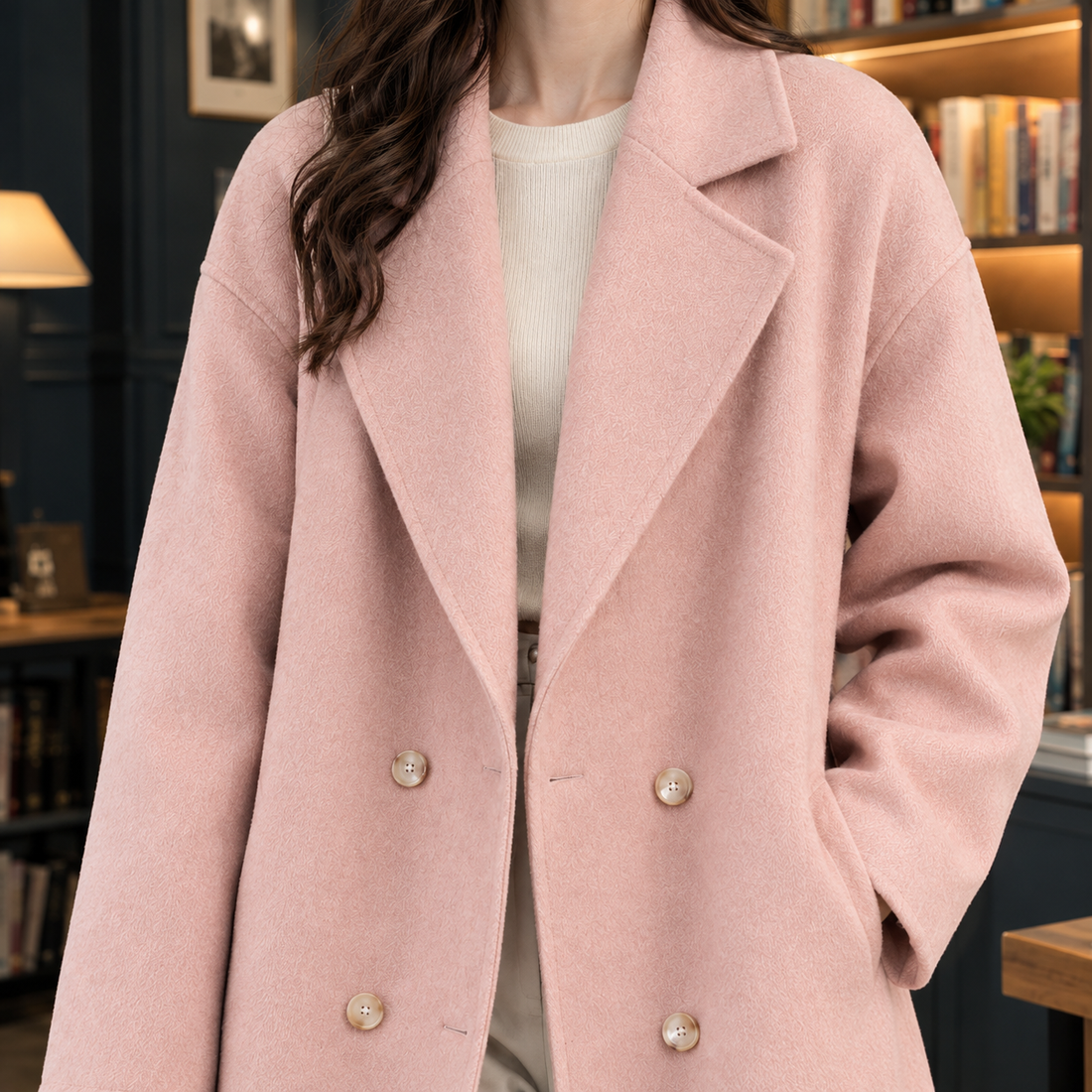 Delia-Grace Double-Breasted Coat - Lead Product Detail
