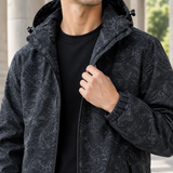 Harlan-Grey Tonal Print Jacket - Lead Product Detail