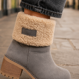 Bologna Fleece Cuff Boots - Lead Product Detail