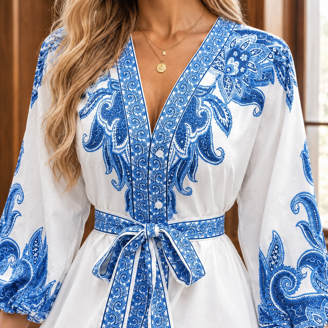 Tara Paisley Mini Dress - Lead Product Detail