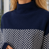 Genevieve-Pearl Roll-Neck Sweater - Lead Product Detail