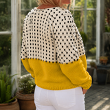 Thalia Polka Dot Sweater - Lead Alternate View