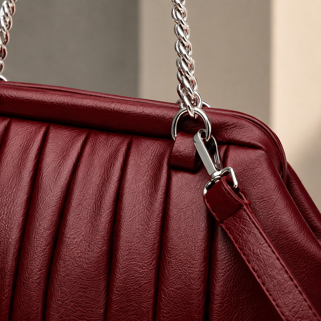 Manfredi Pleated Handle Bag - Lead Product Detail