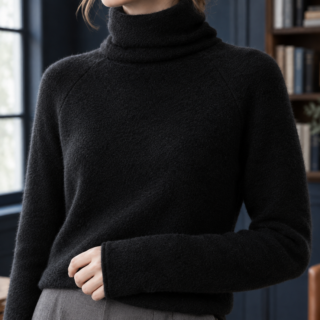 Mina-Jade Turtleneck Sweater - Lead Product Detail